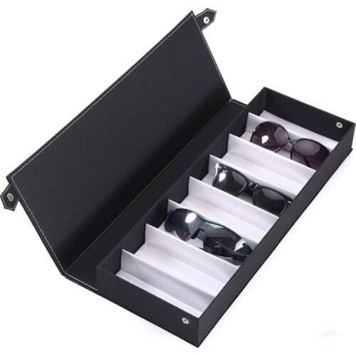 New 8 Grids Sunglasses Storage Box Glasses Display Holder Dust-proof Eyeglasses Collection Organizer Case Jewelry Display