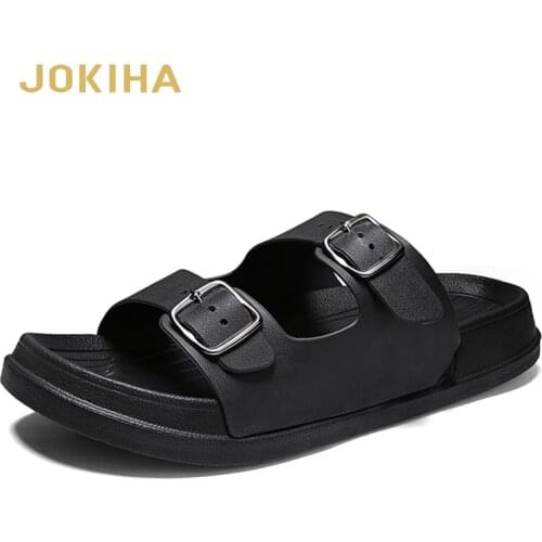 2021 Summer New Mens Beach Breathable Slippers TPU Garden Mule Clogs Shoes For Men Male Sandals 40-45