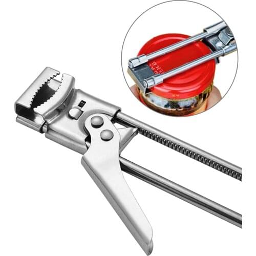 Jar Opener Adjustable Stainless Steel Manual Can Bottle Cover Lids Remover Kitchen Gadgets