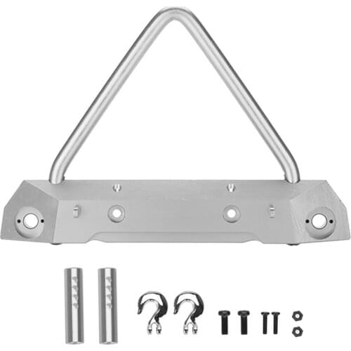 2020 new Aluminum alloy RC Rock Car Front Bumper for 1/10 RC Crawler Axial SCX10 ELECTRIC Upgrade Parts Red silver