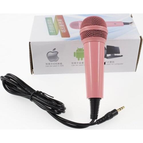 HOT Mini Handheld Wired Condenser Microphone with Single Directivity 3.5mm Plug for UC QQ YY QT IS Cellphones PC Home KTV