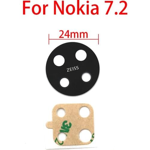 Rear Back Camera Glass Lens For Nokia 7.2 Camera Glass With Glue Adhesive