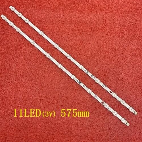 2pcs 11LED LED Backlight strip for Vestel 32inch 32HXC01U 32W1333DB L32SHE17 VES315WNDB-2D-N01 N02 N03 N04 N11 N12 N21 32D1334DB