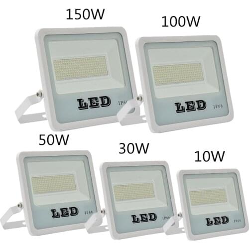 LED Flood Light 150W 100W 50W 30W 10W High Brightness IP66 Waterproof Lamp Outdoor Lighting Garden Spotlight Wall Searchlight