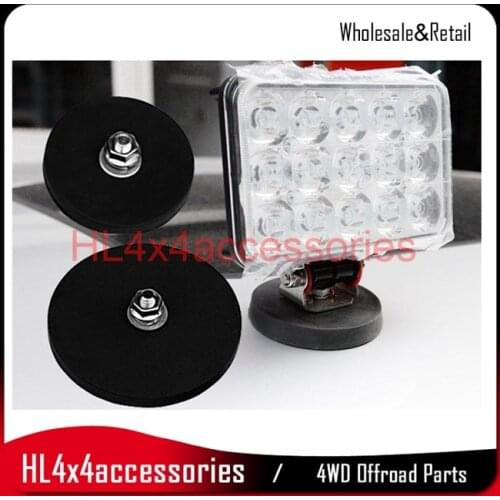 Universal Strong Magnetic Base for car light mounting Sucker Holder Clamp for LED Light Bars Base Mount Bracket offroad JEEP SUV