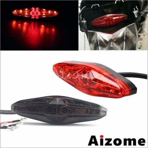 Universal Motorcycle LED Light Brake Stop Light Turn Signal License Plate Light Tail Light for Harley Cafe Racer Chopper Cruiser