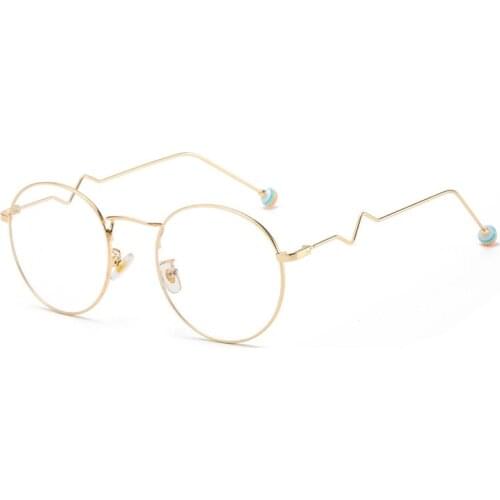 Vintage Unisex Clear Lens Frame Anti Blue Light Plain Glasses Optical Glasses Flat Glasses Frame Transparent Optical Glass A0032