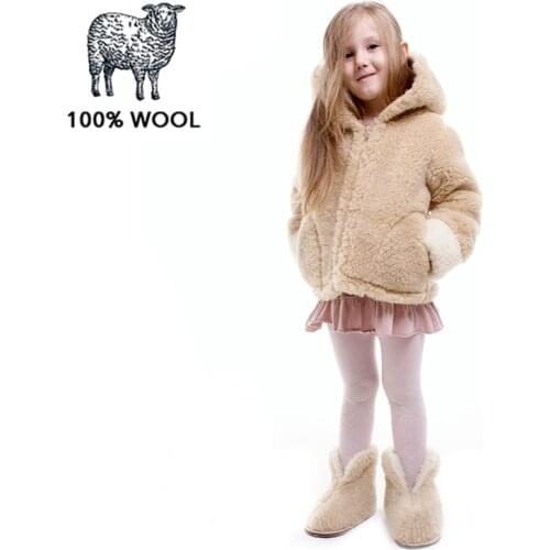 Wool lamb Jackets For Girls