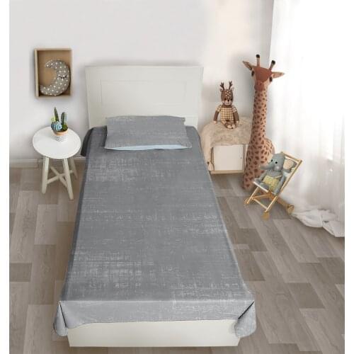 Yatak örtüsü düz gri