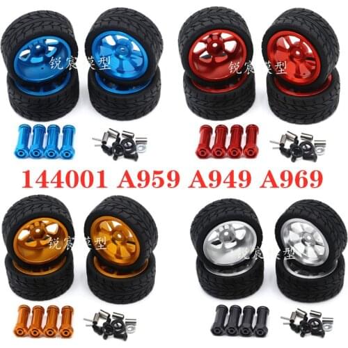 WLtoys 124018 124019 144001 A959 A949 A969 RC car spare parts Upgrade Metal tires