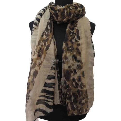 Leopard Zebra Stripe and Union Jack Print Womens Scarf Shawl, Free Shipping