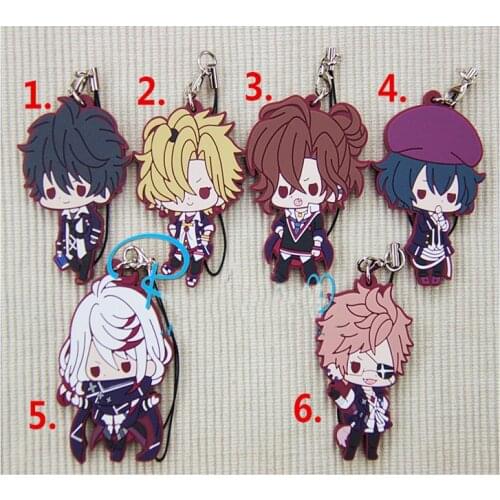 1pcs Anime Keychain Diabolik Lovers Diabolik Lovers Sakamaki Ayato Sakamaki Shin Carla Vampire Story Keychian Keyrings Pendant