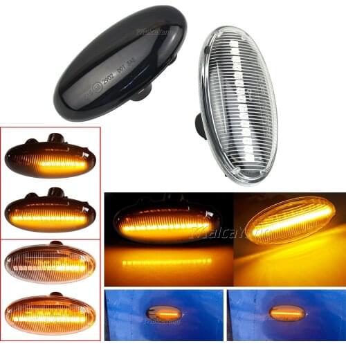 2 Pieces LED Dynamic Turn Signal Side Marker Light Sequential Blinker Light For Mazda 2 For Mazda 3 5 6 BT-50 MPV