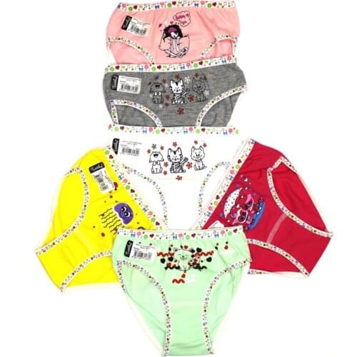 6 Pcs/pack panties детская одежда Childrens clothing for girls трусики для девочек pour filles