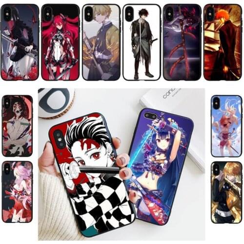 YNDFCNB Katana Anime Phone Case For iPhone 11 8 7 6 6S Plus X XS MAX 5 5S se 2020 11 12pro max iphone xr case