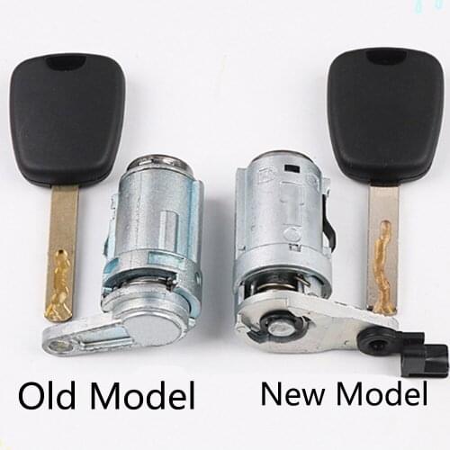 Car Left Door Lock Cylinder Auto Door Lock Practice Cylinder for Peugeot OLD/NEW 307 Locksmith Tool With 1 Key