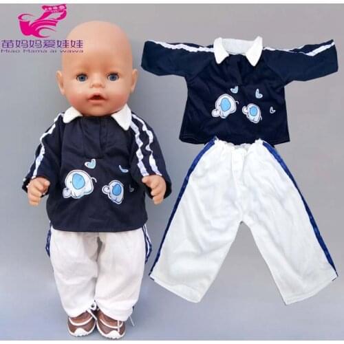 45cm Baby New Doll Summer Strap Shirt Hat for 40cm Doll Clothes Children Girl Toys Oufits