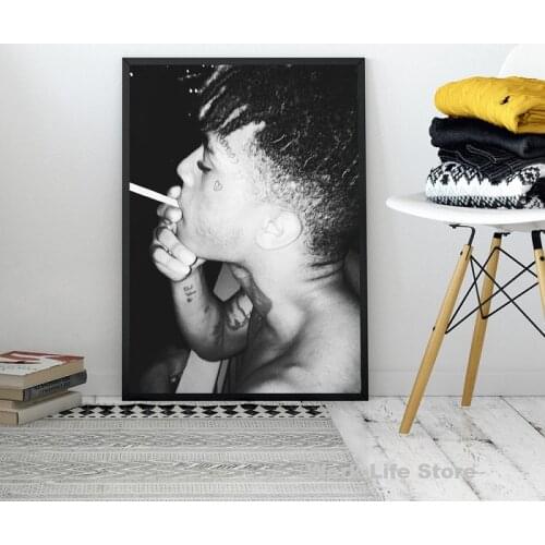 Home Decorative XXXTentacion Canvas HD Prints Moonlight Paintings Smoke Modular Rap Hip Hop Picture Wall Artwork Poster No Frame