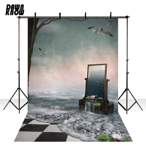 DAWNKNOW Sea Mew Wave Photography Background Backdrop Fairy Tale Baby Photocall Children Wedding Photo Shoot Studio GY246