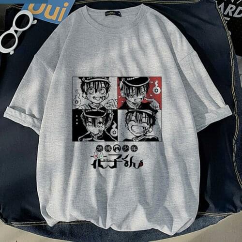 Anime Japanese Toilet Bound Hanako Kun Unisex Shaman King Graphic Tees Cartoons Kawaii T Shirt Women Short Sleeve T-shirt Female