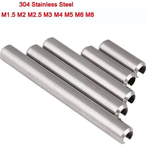 GB879 304 Stainless Steel Dowel Tension Roll Pin Positioning Spring Elastic Cylindrical Cotter Pin M1.5 M2 M2.5 M3 M4 M5 M6 M8