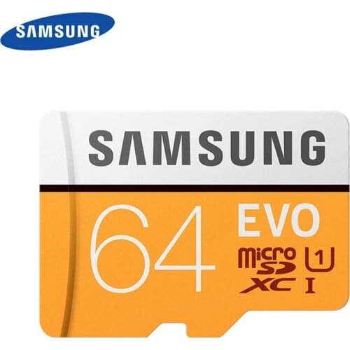 SAMSUNG EVO Micro SD 64GB 128GB Memory Card Class10 TF/SD Cards C10 R100MB/S MicroSD XC UHS-1 Support 4K UItra HD