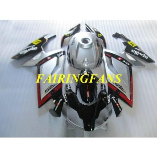 Injection Fairing Body kit for Aprilia RS125 06 07 08 09 10 11 RS 125 2006 2011 Silver black Fairings bodywork+gifts AP17