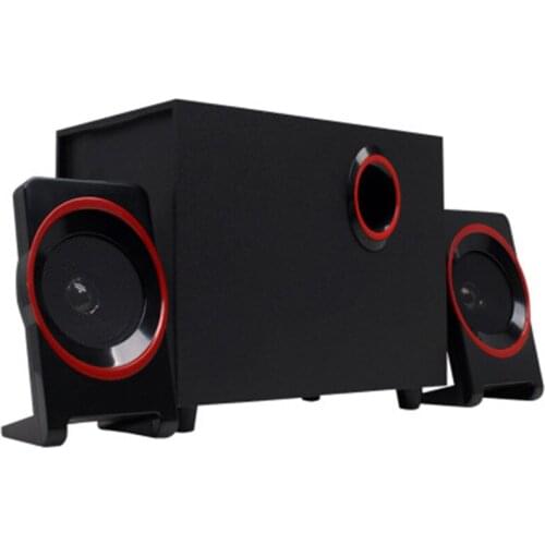 Computer Speaker SL-8018 Subwoofer Stereo Surround Sound Notebook USB 2.1 Wooden Desktop Computer Multimedia Speaker