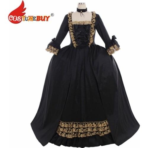 Costumebuy 18th Century Antoinette Rococo Masquerade Dress Victorian Georgian Marie Stage Gown Costume Custom made Any Color