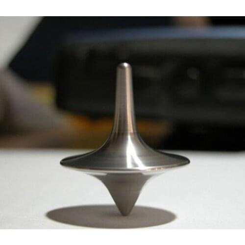 Metal Gyro Great Accurate Silver Spinning Top Hot Movie Totem Print Spinning Top apda7a08