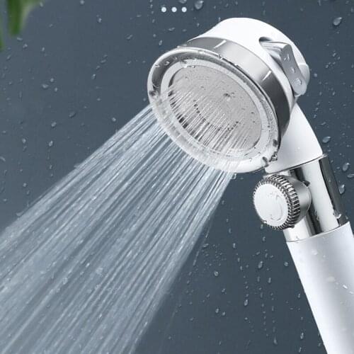 Pressurized Shower Head High Pressure Water Saving Perforated Free Bracket Hose Adjustable Bathroom Accessories Shower Set