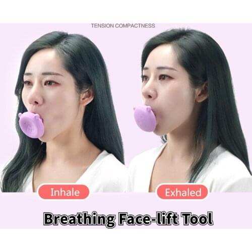 New Face Slimming Tool Face Lift Skin Firming V Shape Exerciser Instrument Silicone Portable Anti Wrinkle Mouth Exercise Tool