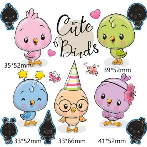 Cute funny learned bird new Metal Cutting dies Stencils for DIY Scrapbooking Paper Cards Craft Making Craft Decoration