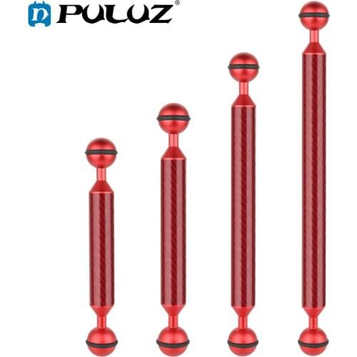 PULUZ Carbon Fiber Float Buoyancy Aquatic Arm Dual Balls Floating Arm Diving Camera Underwater Diving Tray for Gopro/Smartphone