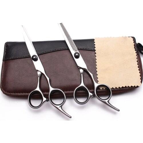 1Set 6" 6.5" 7" Stainless Engraving Brand Dog Grooming Scissors Straight Scissors Thinning Shears Professional Pet Shears C1001