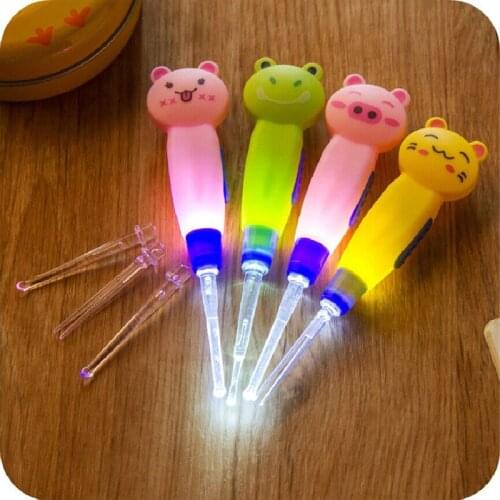 Cartoon animal pattern detachable luminous ear pick childrens ear cleaning ear pick ear pick visual ear cleaner