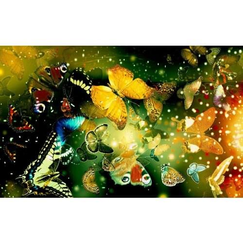 Butterflies Art Film Print Silk Poster Home Wall Decor 24x36inch