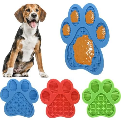 Dog Lick Pad Pet Bathing Distraction Pads Wall Mouted Silicone Slow Feeder Lick Mat with Strong Suction for Dog Bathing Grooming