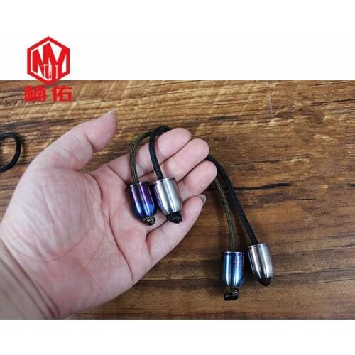 Titanium Alloy Finger Fingertip Toy Begleri Paracord Knife Beads EDC Toy 1PC