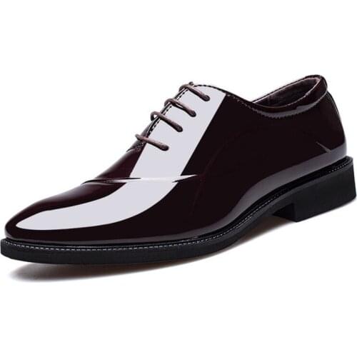 Italian Designer PU Leather Oxford Shoes for Men Classic Men Formal Wedding Shoes Office Dress Shoes Business Big Size 48 zapato