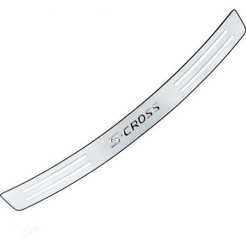 High quality stainless steel rear windowsill panel,Rear bumper Protector Sill For Suzuki SX4 S-Cross S Cross 2014 to 2018
