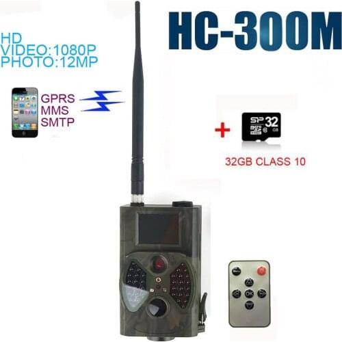 12MP Hunting Camera 32BG HC300M GPRS MMS GSM Wildlife Trail Camera 940NM Night Vision