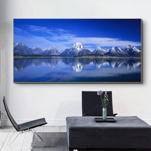 Large DIY Diamond Painting Ice Mountains And Lakes Landscape Diamond Embroidery sale Full Square Round Mosaic Kit 5D N1445