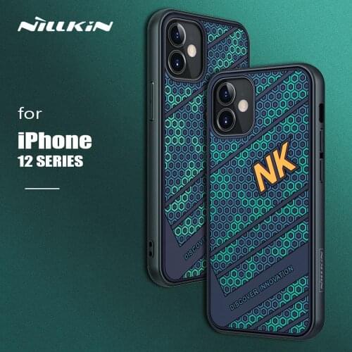 Nillkin for iPhone 12 Pro Max Case Striker Textured Back Cover Soft Edge Protective Phone Case for iPhone 12/12 Pro/12 Mini Case