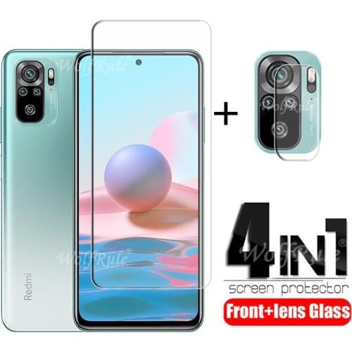 4-in-1 For Xiaomi Redmi 9 Glass For Redmi 9 Tempered Glass HD 9H Screen Protector For Note 9 S 8 T Pro Redmi 7 8 A 9 Lens Glass