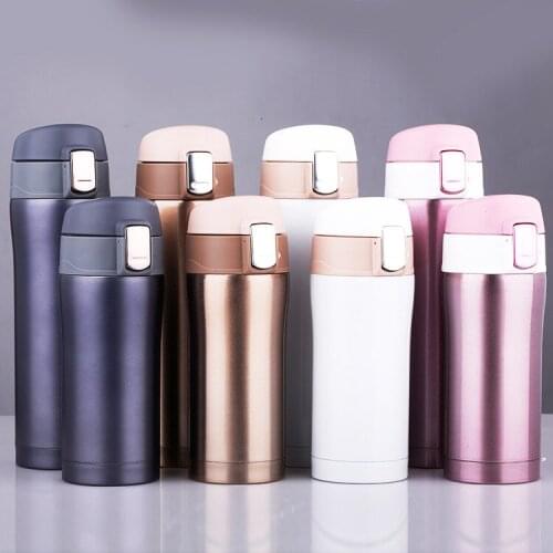 Travel Mug 350-500ml Tea Coffee Mug Water Vacuum Flasks Cup Thermos Bottle Stainless Steel Thermo cup Sprots Water Bottle