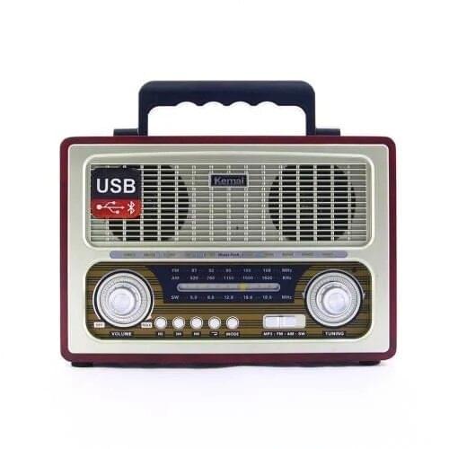 Kemai MD-1800BT Retro Nostalgia Radio Bluetooth FM USB SD Gray 463370223