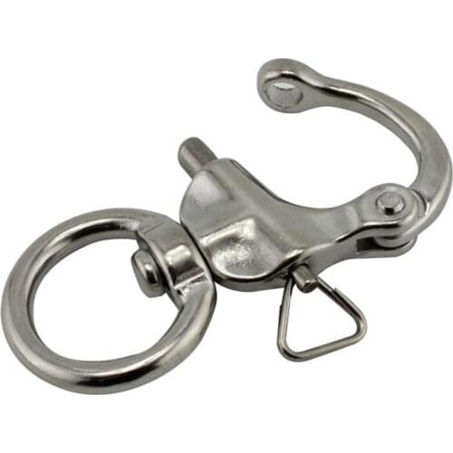 Round Stainless Steel Quick Release Swivel Shackle Mayitr Marine Boat Anchor Chain Eye Shackle Swivel Snap Hook Hardware