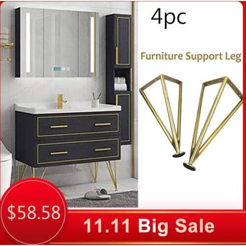 4pc Stainless Steel Furniture Table Legs Metal Tapered Sofa Cupboard Cabinet Furniture Leg Feet 25/30CM Stool Chair Leg Feet