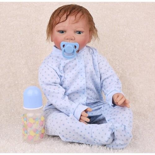 NPKDOLL Reborn Baby 22 inch soft silicone Vinyl Lifelike Bebe reborn toys kids children Fake Infant dolls Kids Playmate